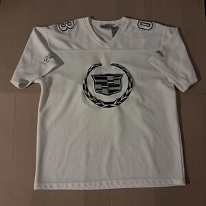 Cadillac White Men's Jersey Shirt
